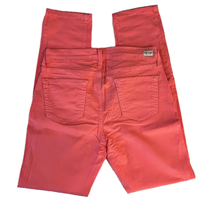 Angry Rabbit Cabana Coral Orange Lightweight Denim 5 Pocket Skinny Jeans